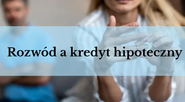 Rozwód a kredyt hipoteczny: para rozstaje się, a kobieta zdejmuje obrączkę.