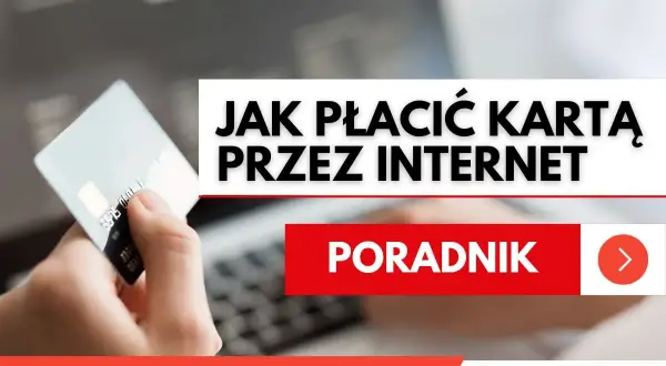Poradnik: jak płacić kartą w internecie. Dłoń trzyma kartę zbliżeniową przed ekranem laptopa.
