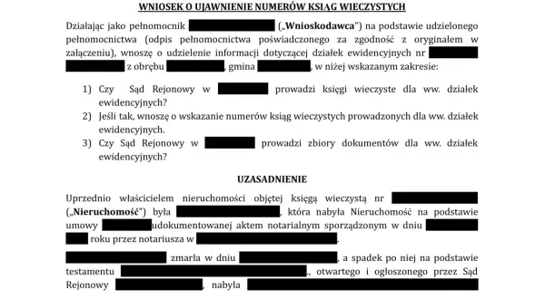 Wniosek o ujawnienie numerów ksiąg wieczystych. Dowiedz się, co to jest księga wieczysta i jak uzyskać informacje o nieruchomościach.