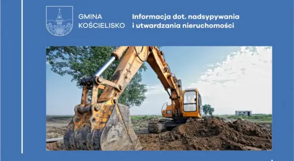 Koparka na budowie, przygotowuje teren. Informacja dot. nadbudowy i utwardzania nieruchomości. Ile można nawieźć ziemi na działkę rolną?